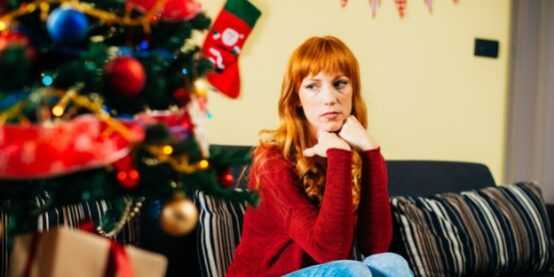 Picture showing alone at Christmas