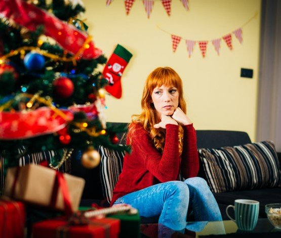 Picture showing alone at Christmas
