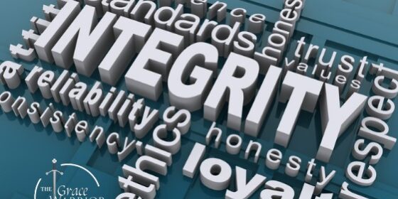 Integrity Picture showing Living with Integrity
