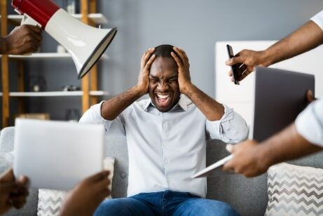 Picture showing person needing to take back life from technology