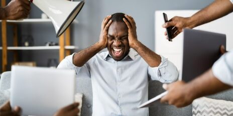 Picture showing person needing to take back life from technology