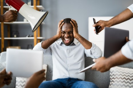 Picture showing person needing to take back life from technology