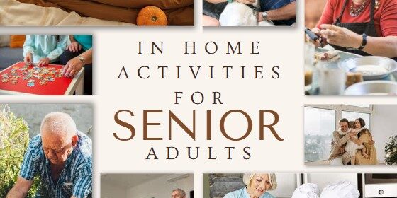 Picture showing activities for homebound seniors